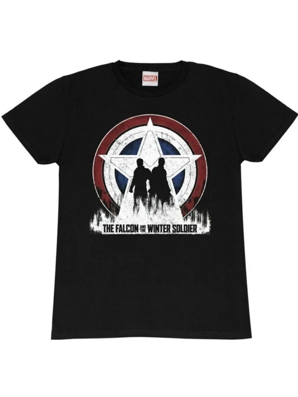 MARVEL Grey Graphic T-shirt The Falcon & the Winter Soilder sz Med